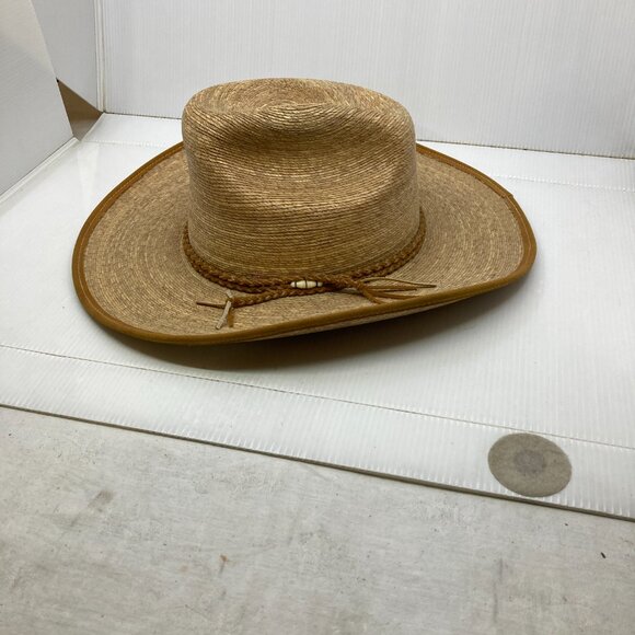 Vtg FIDEPAL SAHUAYO cowboy western straw mens hat inside circumference 22" - Picture 2 of 6